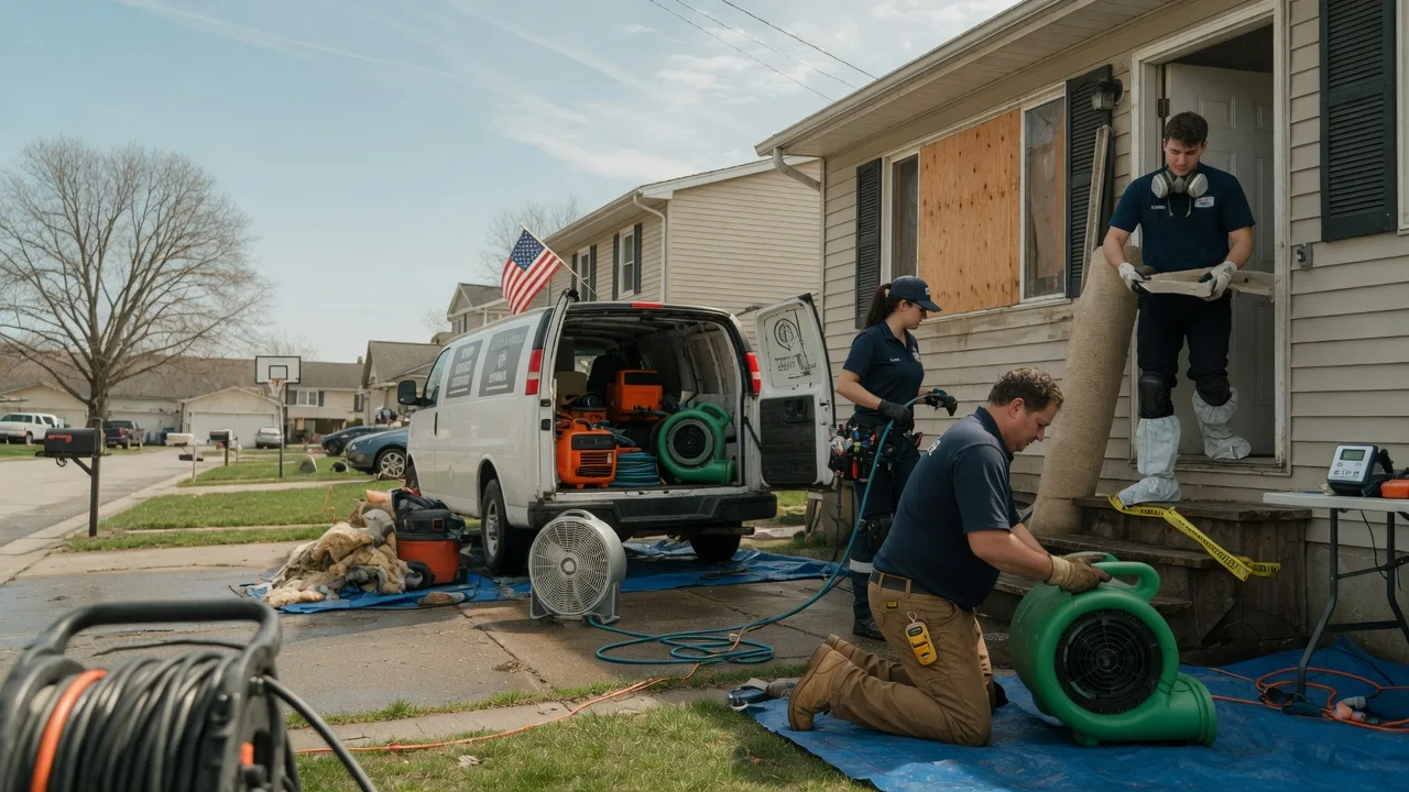 Water Damage Restoration in De Pere, WI near me